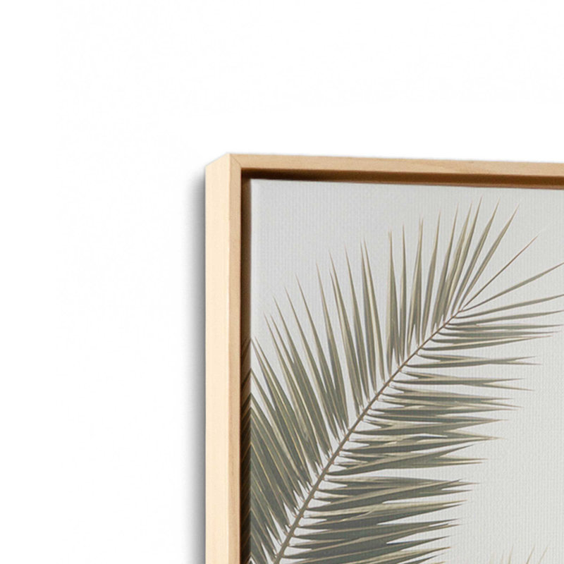 Impression sur toile Palm Grove Bliss, Cadre américain en érable flottant, H 12,75 po x l 8,75 po x P 1,75 po