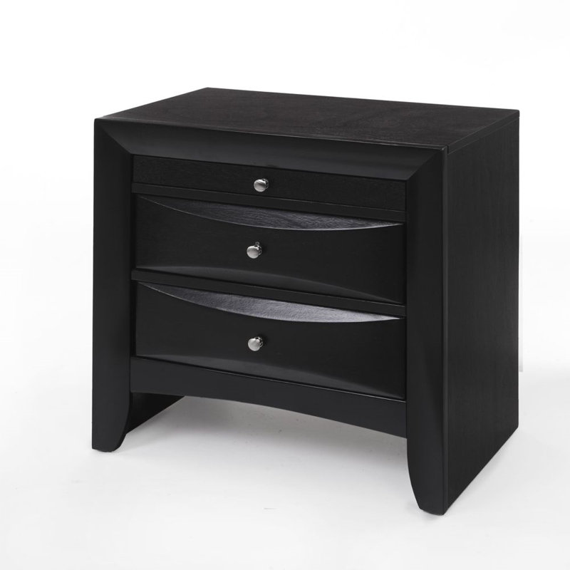 Ireland 26'' W Nightstand, Black