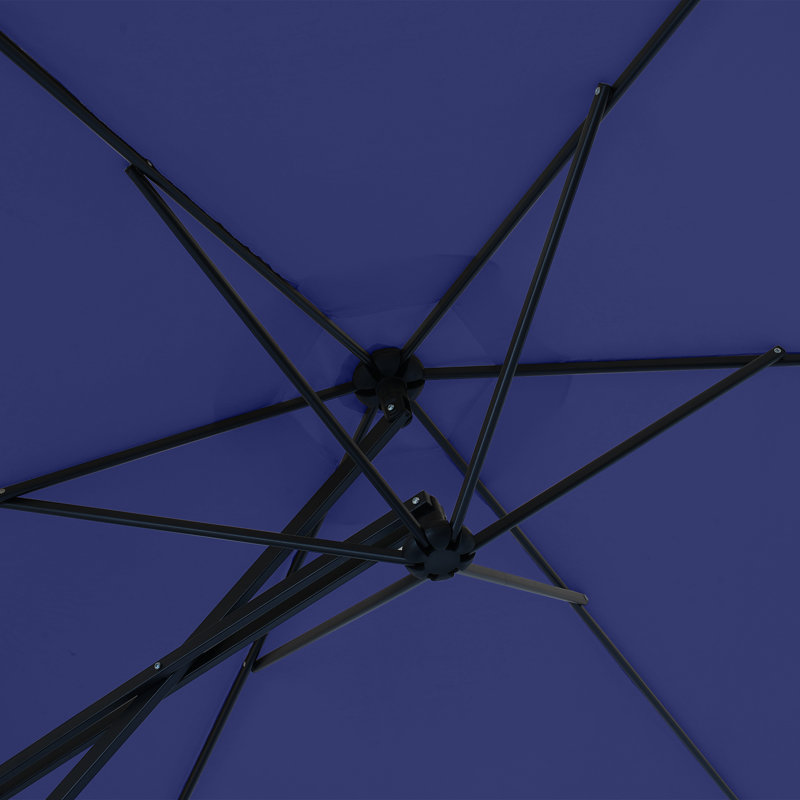 Parasol en porte-à-faux 10 pi Darathy, Bleu marine