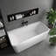 Baignoire de trempage autoportante à surface solide de 63 po Pensen