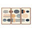 Ensemble géométrique géométrique d'équilibre géométrique orange pastel II-254732040-254732041