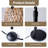 Natural bamboo woven floor lamp