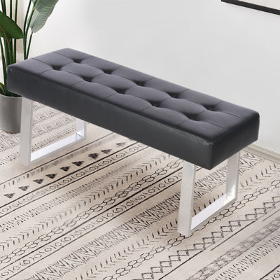 Dabrielle Faux Leather Upholstered Bench