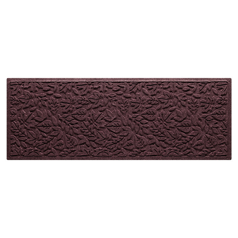 Tapis d'entrée intérieur pour l'extérieur 22 po x 60 po WaterHog® Fall Day, Bordeaux, Rectangle 1 pi 8 po x 5 pi