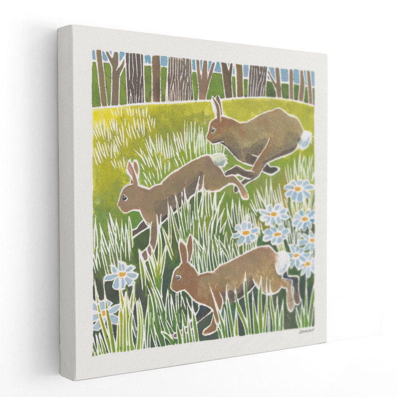 Wild Woodland II - reproduction d'art sur toile, H 12 po x l 12 po