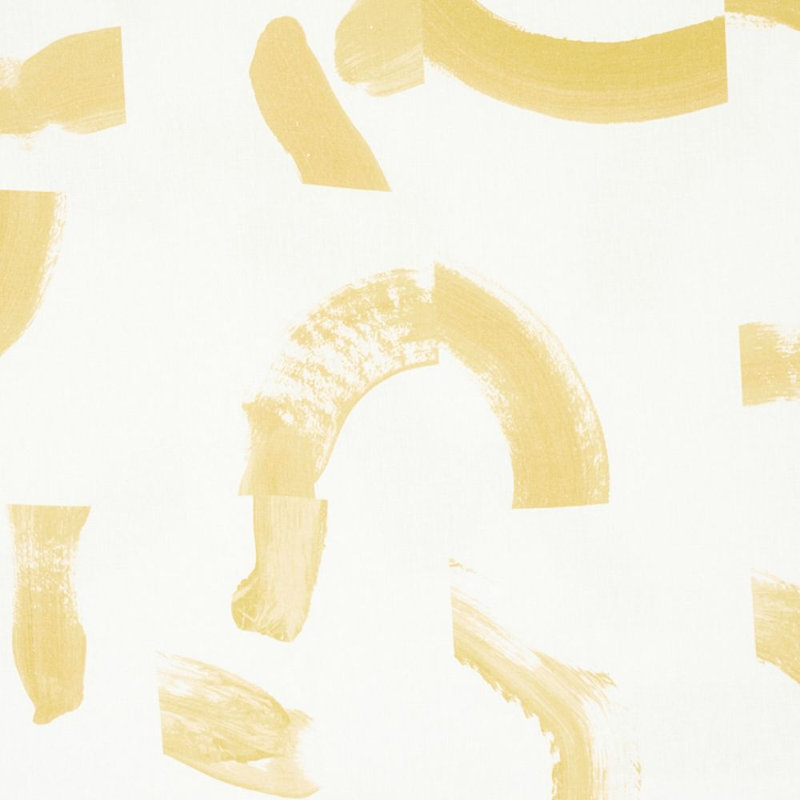 Schumacher x Caroline Z Hurley Sepiessa Fabric, Yellow 