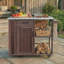 Îlot de cuisine extérieur verrouillable avec plateau en acier inoxydable et porte-serviettes et porte-épices-1479820841