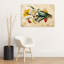 Art floral, fantaisie surréelle, fantaisiste, papillon, coccinelle, fleur de jonquille, art mural-129968462