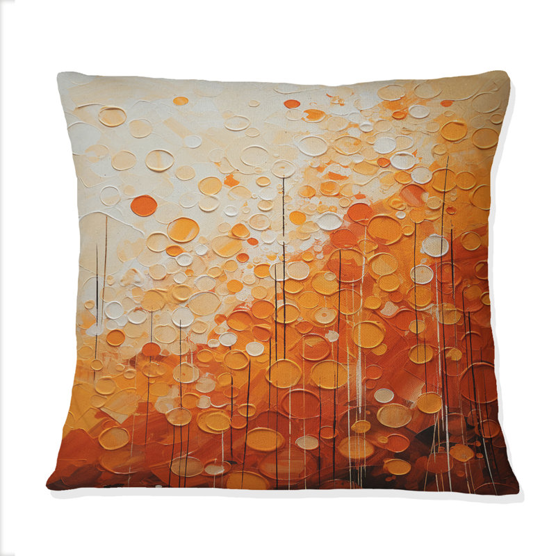 Coussin Tangerine Tango IV - Abstract Landscape