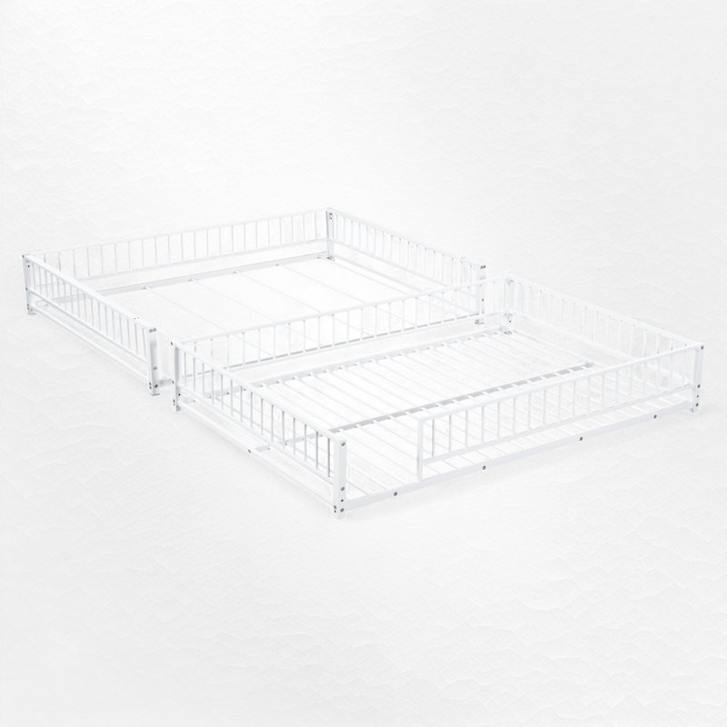 Metal Queen Bunk Bed, White