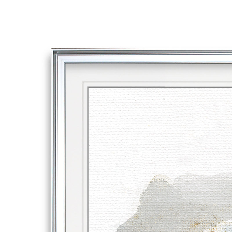 «Sand and Sky I», reproduction, H 23 po x l 23 po x p 1,5 po, Cadre argenté