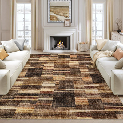 Tapis géométrique antidérapant pour salle de bain