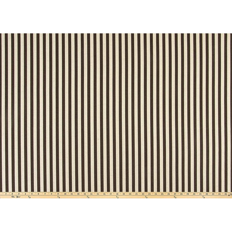Housse de coussin châtaigne à rayures brunes et beiges, Carré 19 po