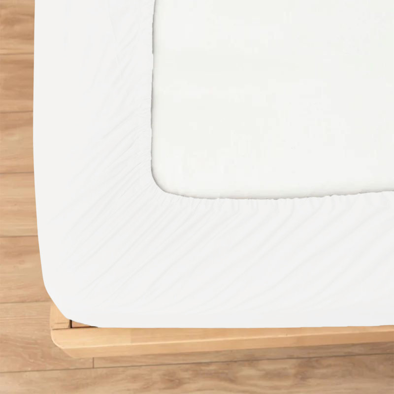 Microfiber Premium Quality Deep Hypoallergenic Fitted Sheet 25cm, Single (3'), White