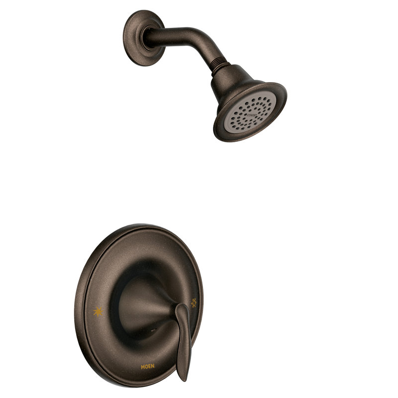 Ensemble de garniture de robinet de douche Posi-Temp Moen Eva, valve requise, Bronze huilé