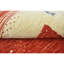 Hand Knotted Wool Striped Area Rug in Red/Beige-597684503