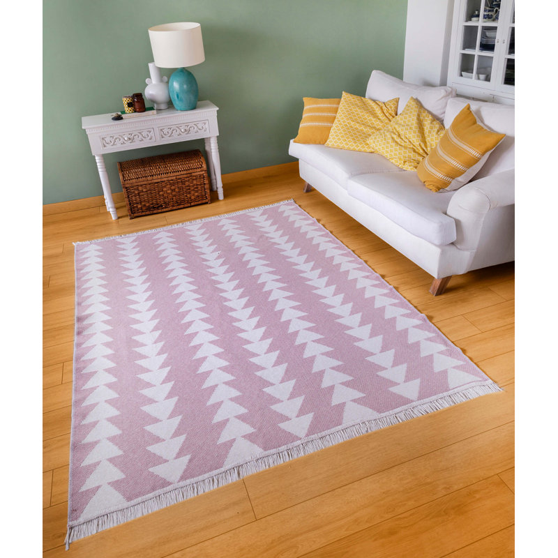 Rogersville Cotton Argyle Indoor Rug, Runner 2'8" x 9'11"
