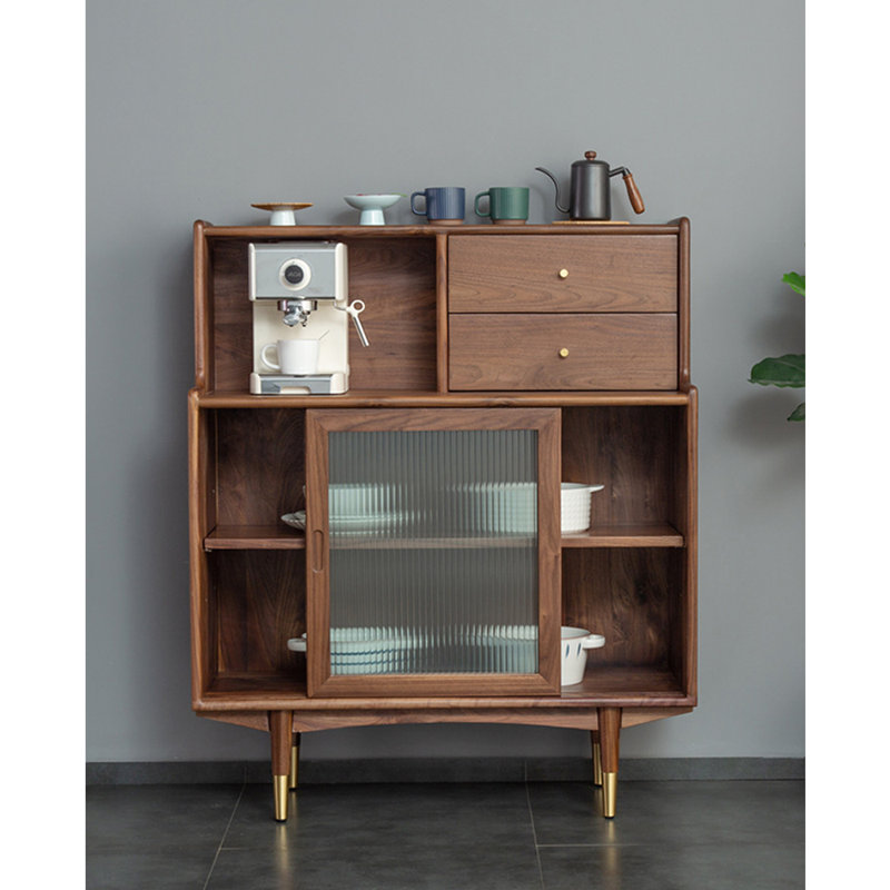 Armoire d'appoint multifonctionnelle à double plateau, 47.24" H x 31.5" W x 15.75" D