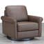 Fauteuil pivotant en cuir Pruszkow-104707285