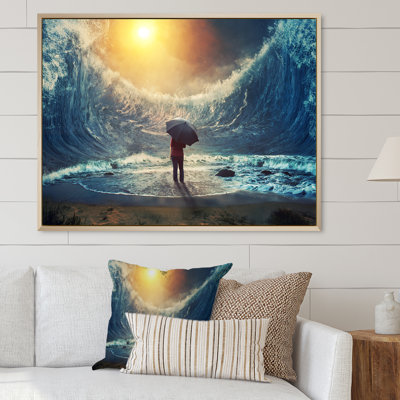 Art mural sur toile, "Chemin religieux à travers l'eau" III