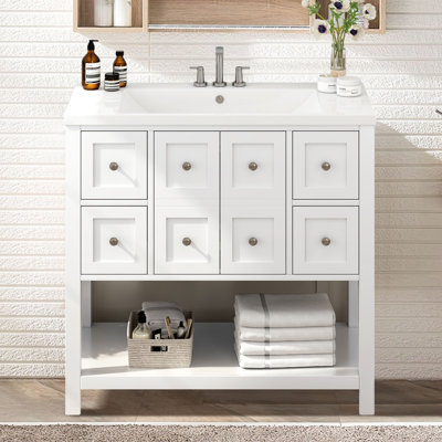 35.6'' Single Bathroom Vanity Base Only