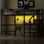 Full Size Metal Loft Bed, Desk, Storage Staircase, Small Wardrobe, Colourful Led, Stable, Fashionable-1704634177