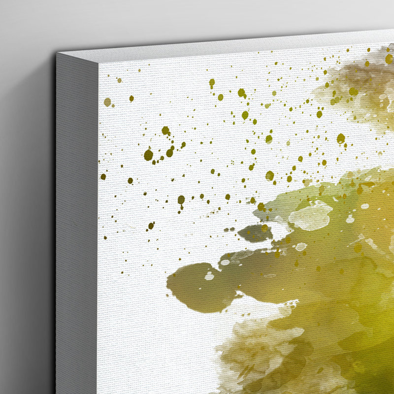 Rabbit Hare in a Meadow - Wall Art, 40cm H x 60cm W x 3cm D, Wrapped Canvas