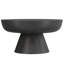 Goodlow 30"W Cast Aluminum Contemporary Round Coffee Table with Pedestal Base, Fully Assembled