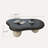 48.4'' Cloud - Shaped Wood Coffee Table with Three Round Balls-819455150-819455149