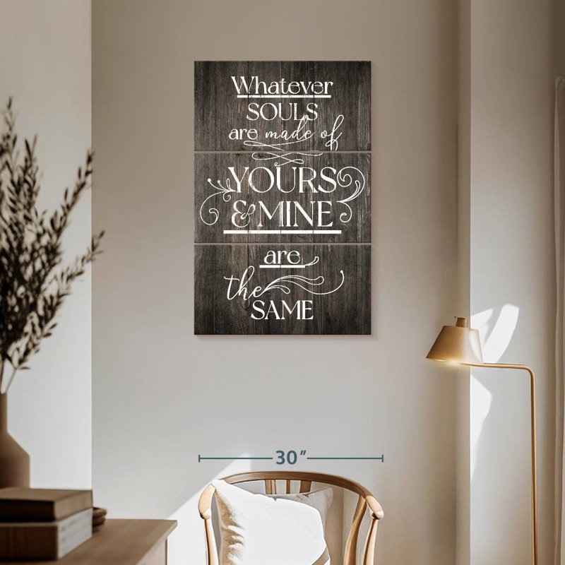 Tergel Your Soul And Mine, typographie, H 57 po x l 36 po