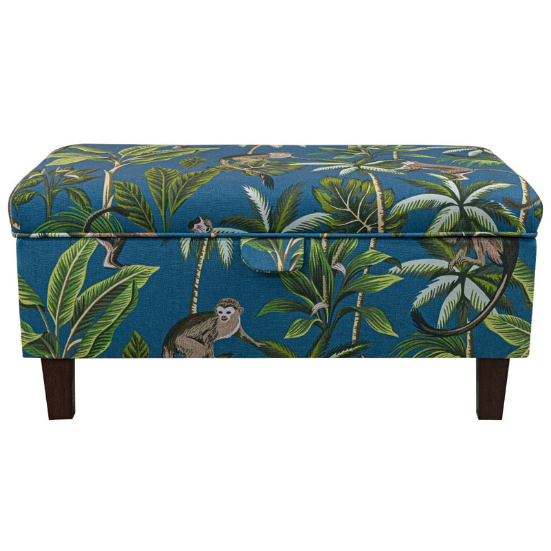 69.85cm Wide Rectangle Animal Print Footstool Ottoman with Storage
