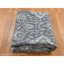 Tapis gris en laine noué à la main 9 pi x 11 pi 10 po Influence Oushak avec laine texturée 08AE154900AE498F902596D85B1E61D5