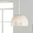 Moon 1-Light Rattan Pendant - White
