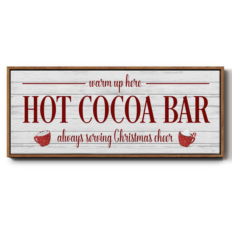 Hot Cocoa Bar- Framed Canvas