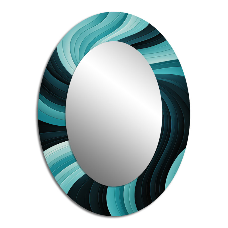 Miroir mural Turquoise, 40 po x 30 po