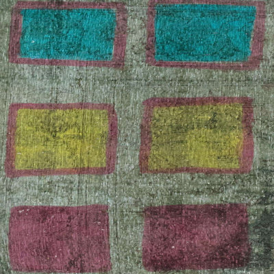 Tapis décoratif multicolore à motif abstrait