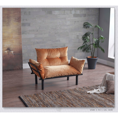 Causeuse futon convertible Sona - Canapé-lit moderne pour le salon, alliant confort et polyvalence avec de la mousse haute densité et un tissu durable