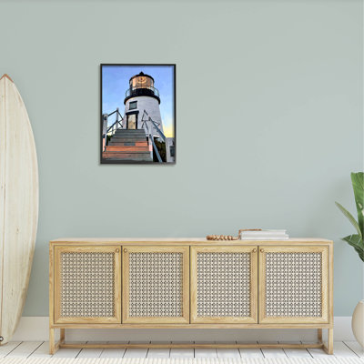 «Coastal Lighthouse Beacon», estampe numérique par Emily Kalina