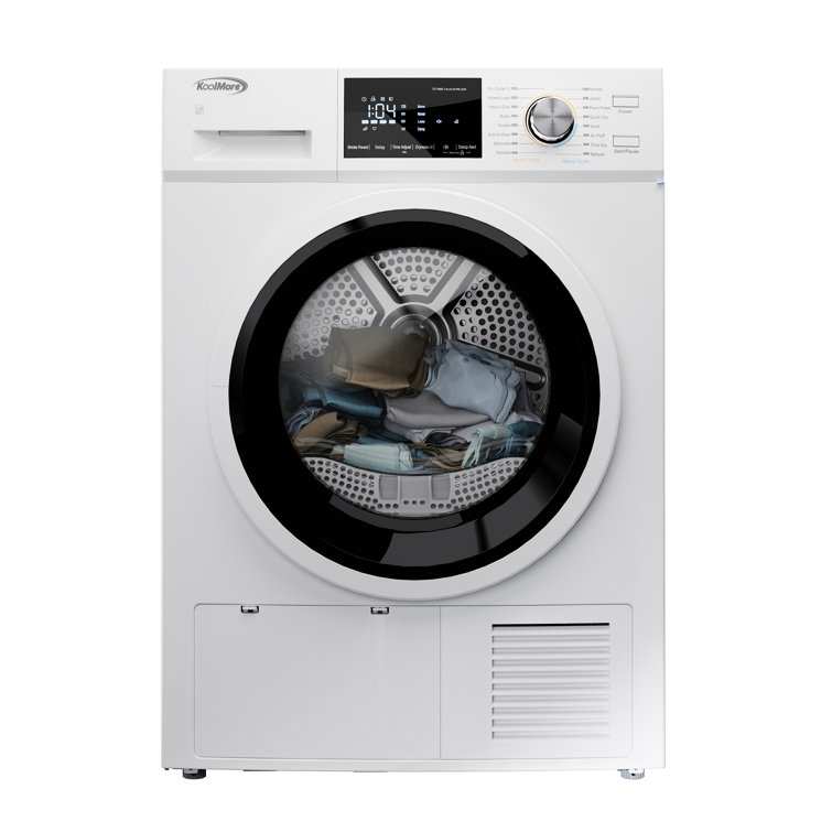 KoolMore 4.4 Cubic Feet Vented Electric Stackable Dryer with Steam Dry and Sensor Dry