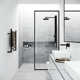 Orchid 39" H X 4" W 2-Jet Shower System with Hand Wand - Requires existing shower head connection