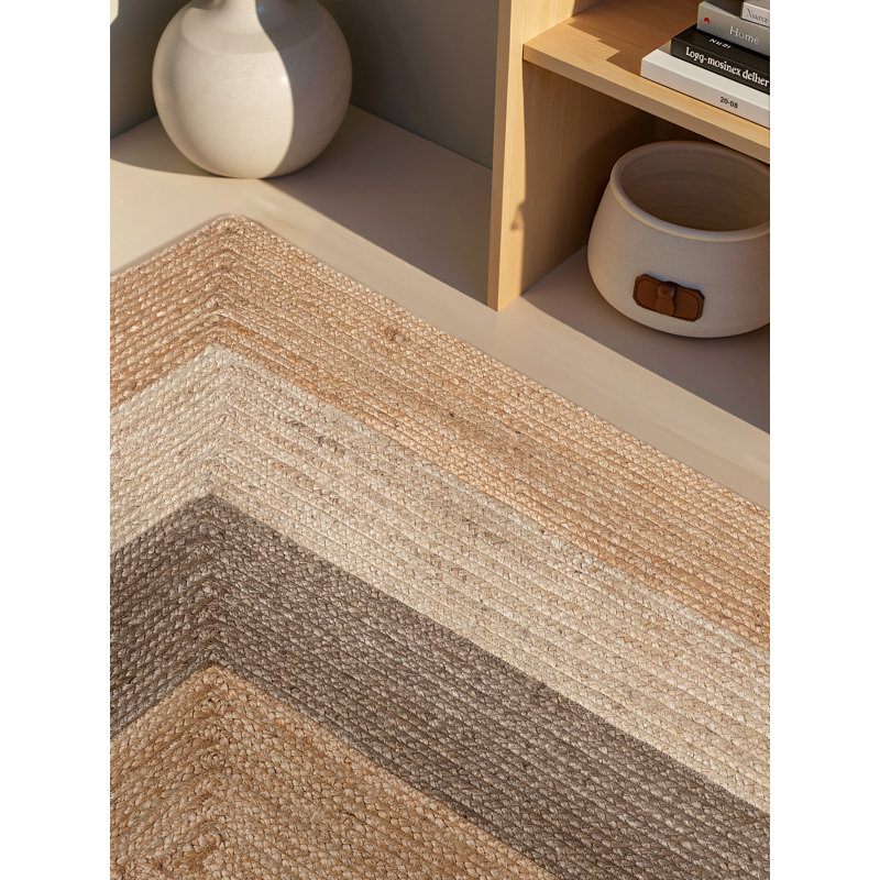 Hanse Home Juno Fusion - Jute Rug, Natural Rug for Living room, Bedroom, Diningroom, Rectangle 120 x 170 cm