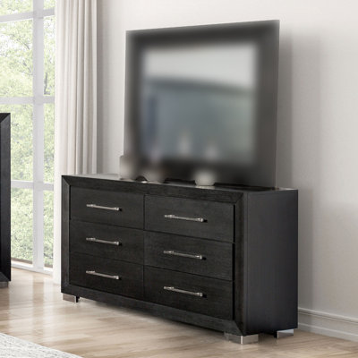 Commode contemporaine Ashbourne, noir