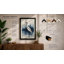 Serene Wading Bird Coastal - Framed Print-473584232-473584234