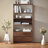 Modern Simple Solid Wood Large Capacity Bookcase