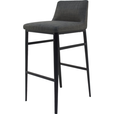 Baron Upholstered Stool with Metal Frame