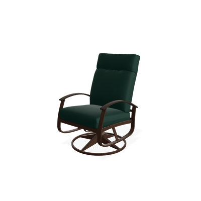 Chaise de patio pivotante avec coussins Askar