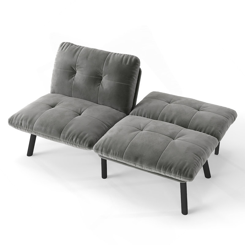 Canapé-lit pliant convertible gris, Gris