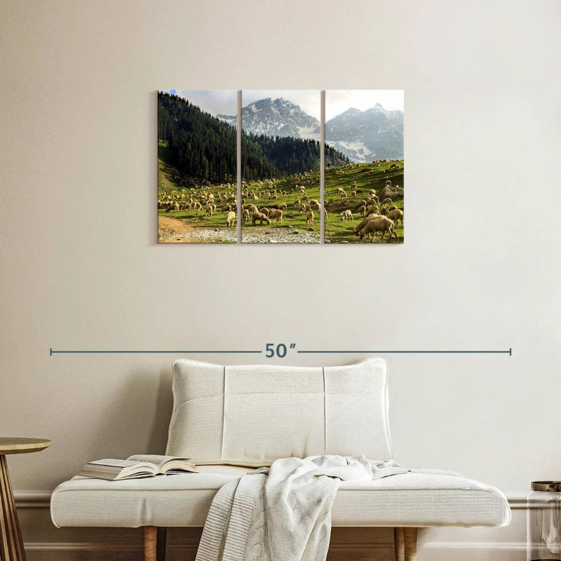 Brampt Kashmir Valley Sheep, 20" H x 33" W