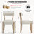 Linen Leather Solid Wood Side Dining Chairs-871849141