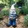 American Hero Gnome "Ooh Rah" Marine Military Soldier Dress Blues Garden Statue